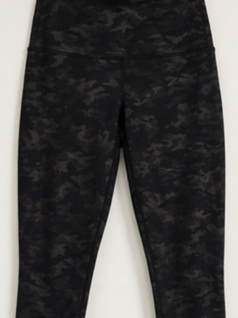 SPANX black camo leggings, Size Girl Large, 10-12